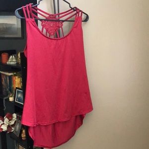 NWOT Silky Red Racerback Tank